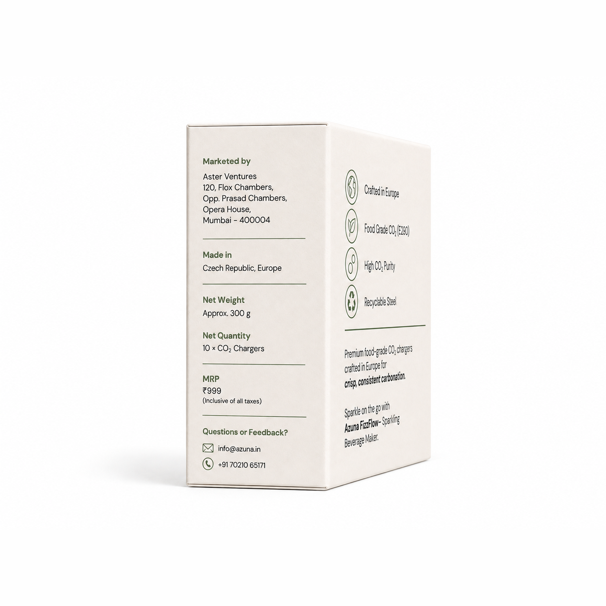 CO₂ Cartridge for FizzFlow